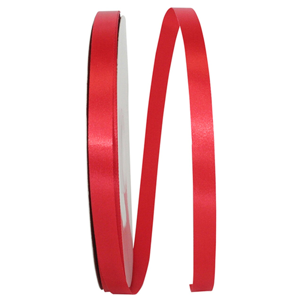 Florist Ribbons --- ⅜ inch x 100 yards --- Satin / Acetate Supreme Cooler Ribbon -- Red Valeria Color